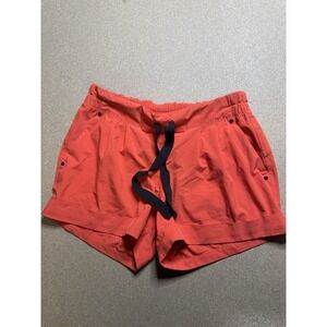 Lululemon Spring Break Away Short Womens 6 Alarming Orange Cuff 3" Inseam Pocket